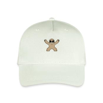 Baby Sloth Embrace - Organic Kids’ Baseball Cap - light mint green - Front