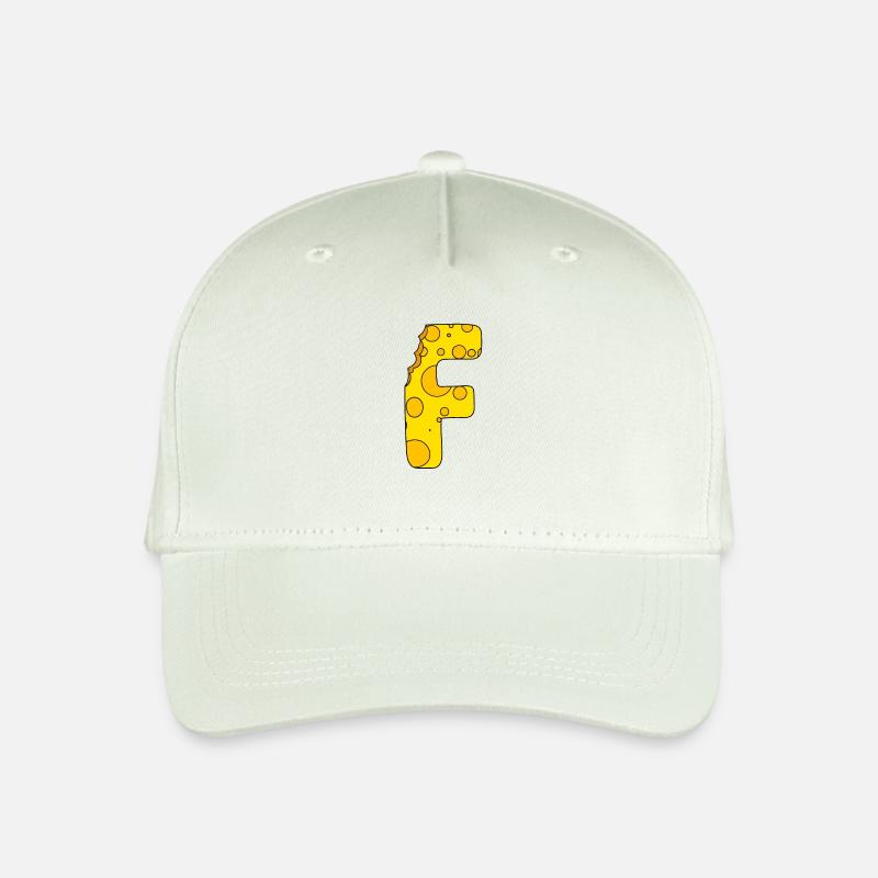 Buchstabe F - Kinder Bio Basecap - Helles Mintgrün