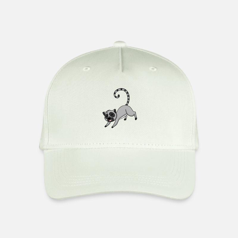 Lemur für Kinder - Kinder Bio Basecap - Helles Mintgrün