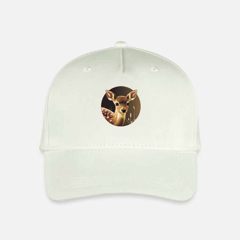 Reh Rehkitz Waldtiere - Kinder Bio Basecap - Helles Mintgrün