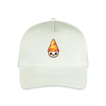 Candy Corn Halloween Kawaii - Organic Kids’ Baseball Cap - light mint green - Front