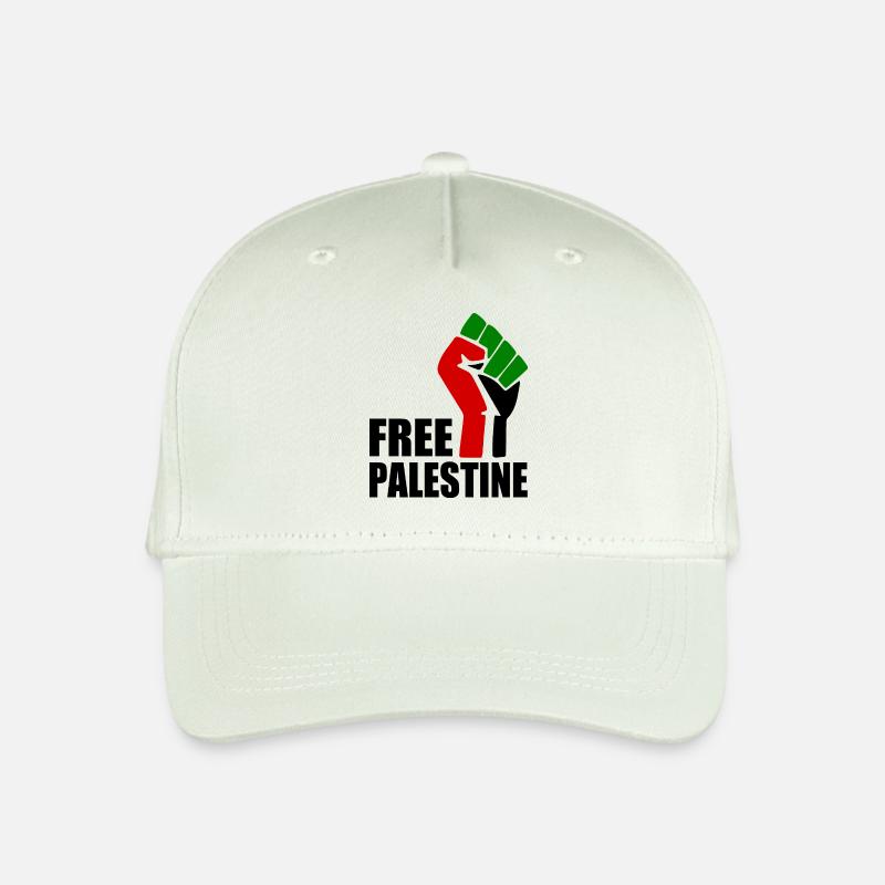 Free palestine - Kinder Bio Basecap - Helles Mintgrün