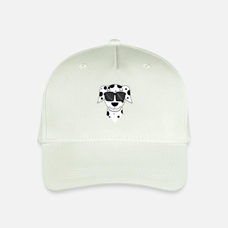 Dalmatiner Hund mit Brille - cooler Hund - Kinder Bio Basecap - Helles Mintgrün