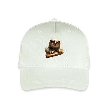 Sloth, Morning Grouch, Loafer, Cute Sloths - Organic Kids’ Baseball Cap - light mint green - Front