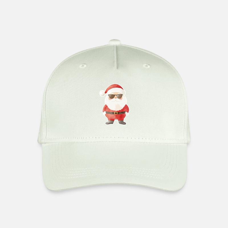 Weihnachtsmann Cool Weihnachten - Kinder Bio Basecap - Helles Mintgrün