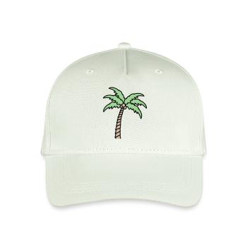 Palm Tree Island Tree Beach Holiday Coconut Sea Cool - Organic Kids’ Baseball Cap - light mint green - Front