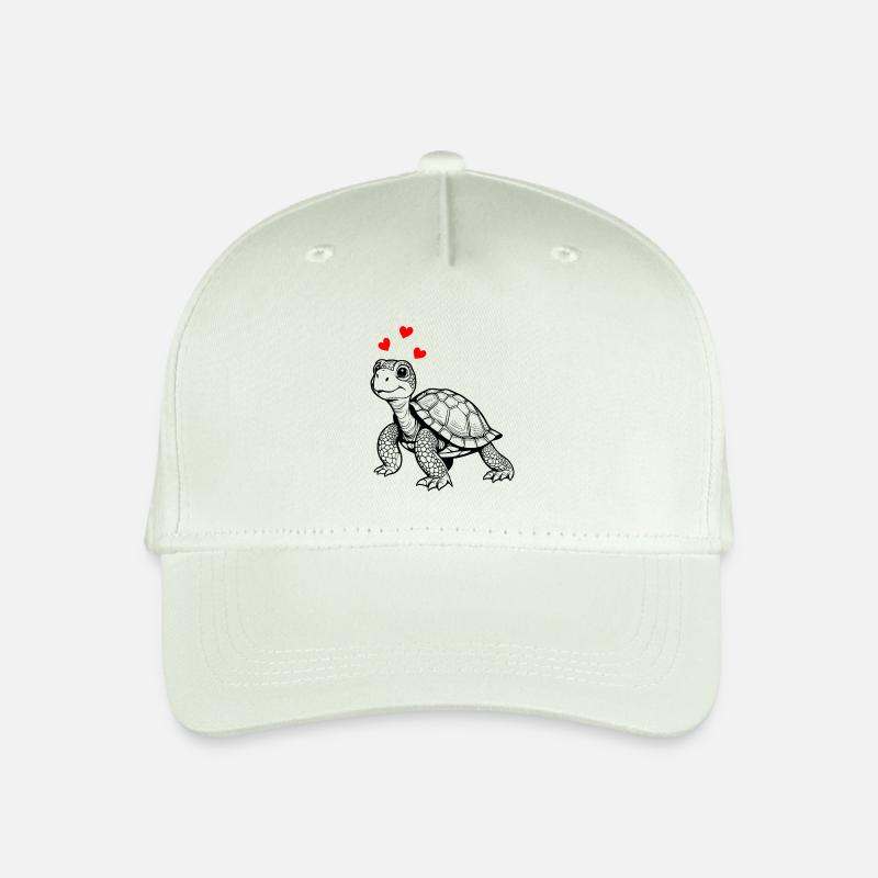 Schildkröte - Kinder Bio Basecap - Helles Mintgrün