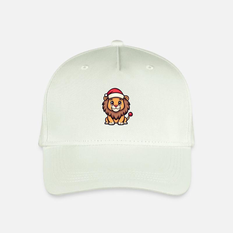 Löwe Weihnachten - Kinder Bio Basecap - Helles Mintgrün