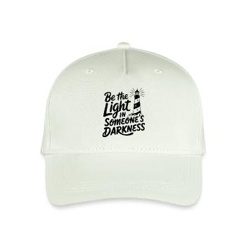 Leuchtturm motivierende Spruch - Positives Denken - Kinder Bio Basecap - Helles Mintgrün - Vorne