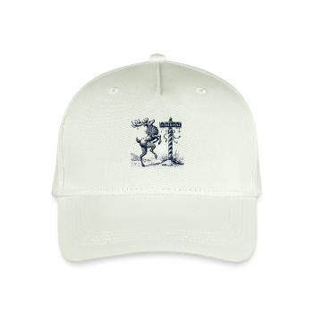 Funny Pole Dance Reindeer Christmas - Organic Kids’ Baseball Cap - light mint green - Front