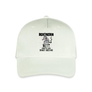 Rentnerin Ratte Ruhestand Rente - Kinder Bio Basecap - Helles Mintgrün - Vorne