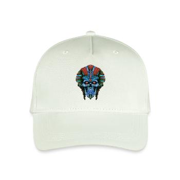 Pharao Totenkopf - Kinder Bio Basecap - Helles Mintgrün - Vorne