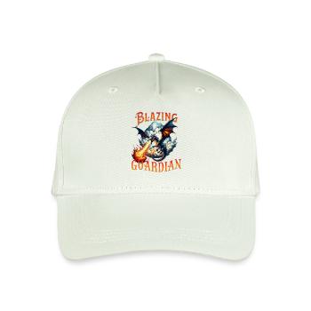 Fire Dragon Blazing Guardian - Organic Kids’ Baseball Cap - light mint green - Front