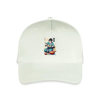 Ramen ukiyo-e Japanese retro aesthetic - Organic Kids’ Baseball Cap - light mint green - Front