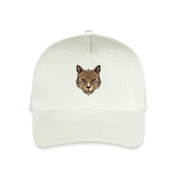 Portrait de chat - Casquette de baseball bio Enfant - vert menthe clair - Devant