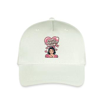 Queef Queen Queefed Adult Humour Queefing - Organic Kids’ Baseball Cap - light mint green - Front
