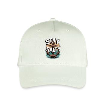 Stay Salty Anker-Shirt - Kinder Bio Basecap - Helles Mintgrün - Vorne