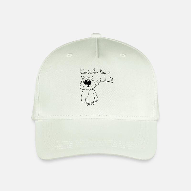 Komischer Kauz Schuhuu - Kinder Bio Basecap - Helles Mintgrün