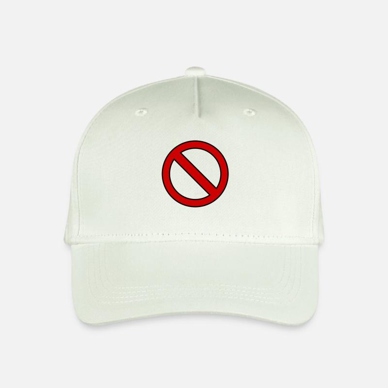 Verboten Schild Geschenk Idee - Kinder Bio Basecap - Helles Mintgrün