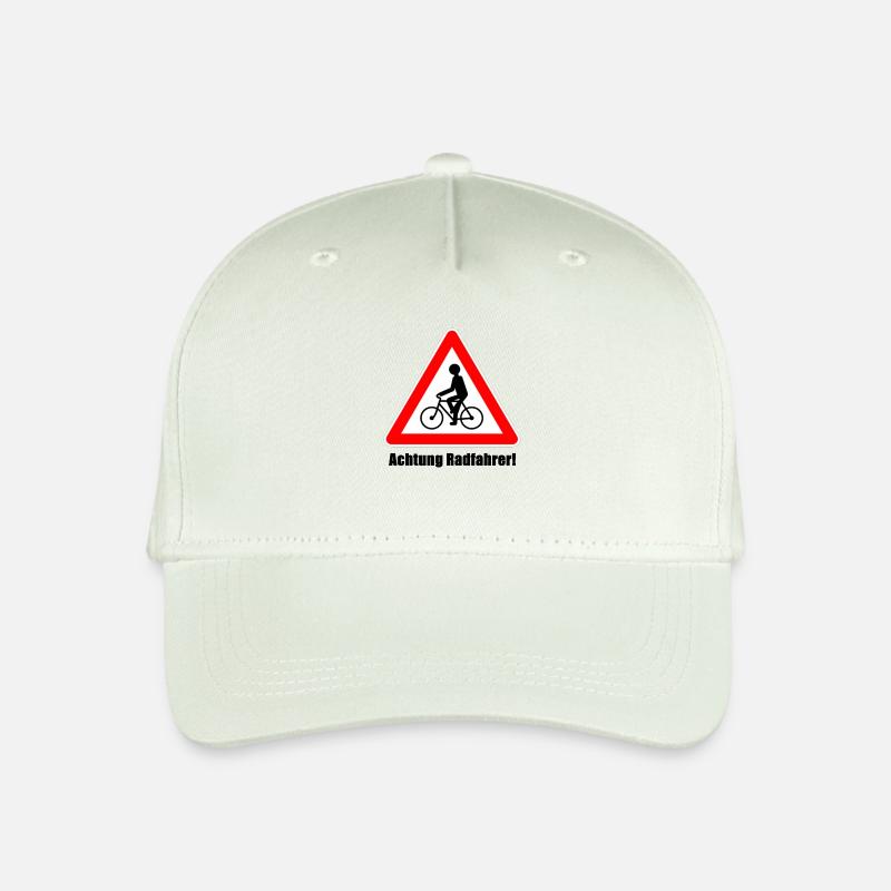 Achtung Radfahrer - Kinder Bio Basecap - Helles Mintgrün