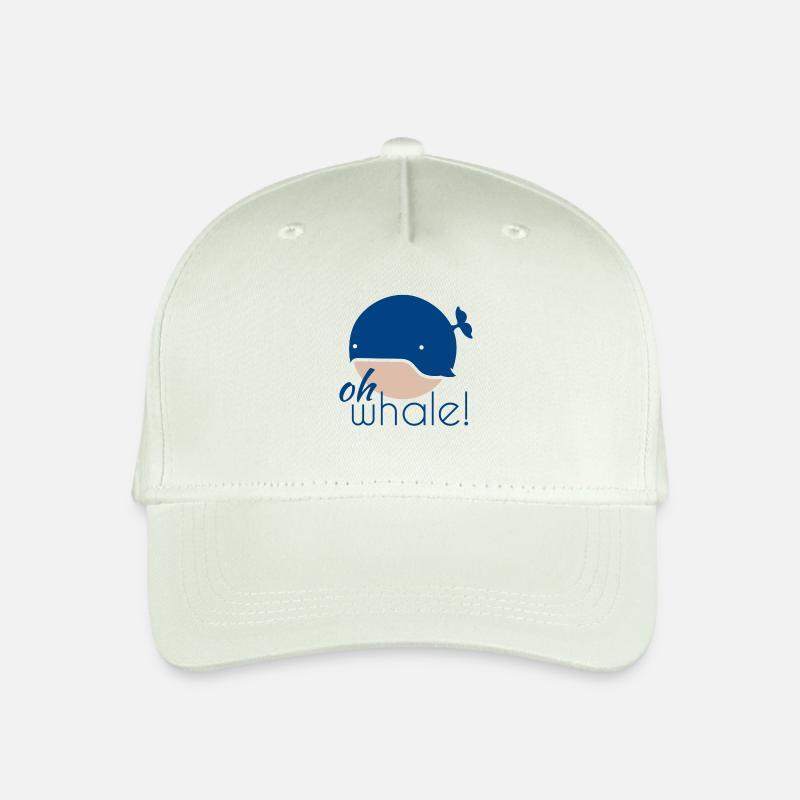 Oh whale! - Kinder Bio Basecap - Helles Mintgrün