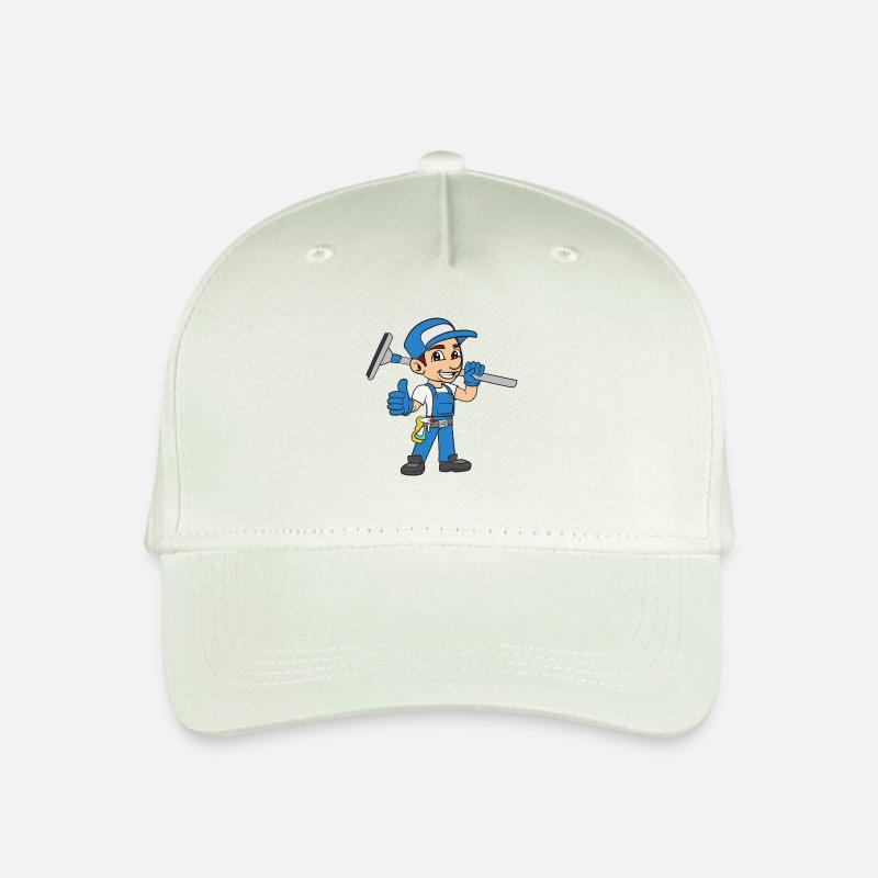 Gebäudereiniger Fensterputzer - Kinder Bio Basecap - Helles Mintgrün