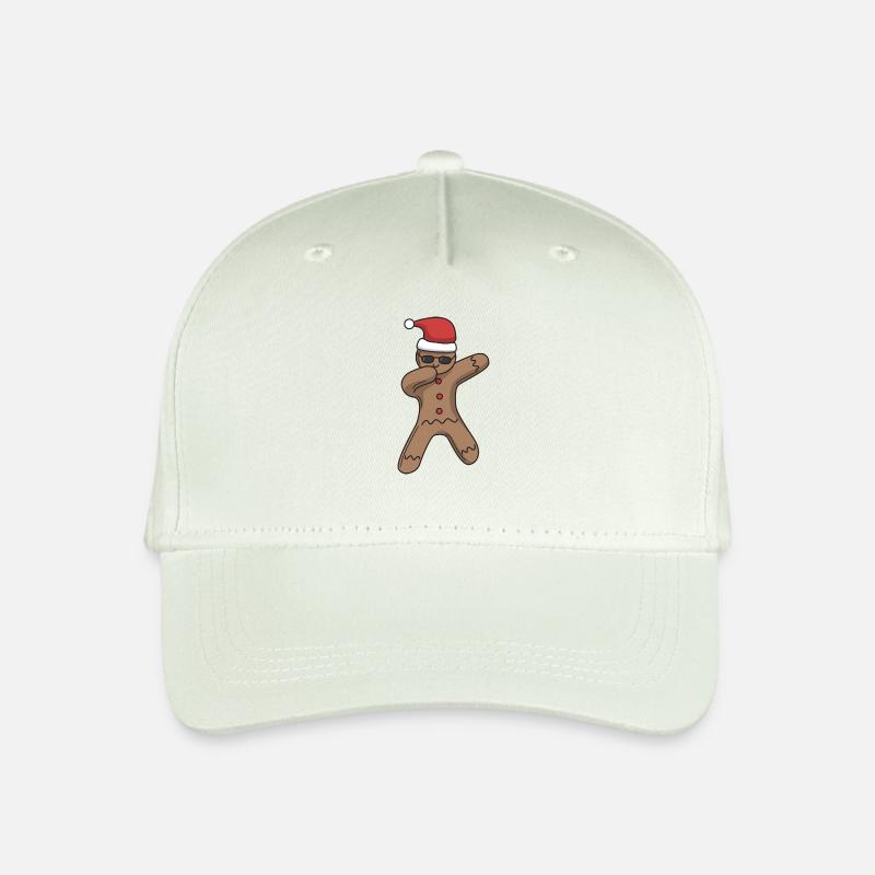 Lebkuchenmann dabbing Weihnachten Geschenk Mütze - Kinder Bio Basecap - Helles Mintgrün