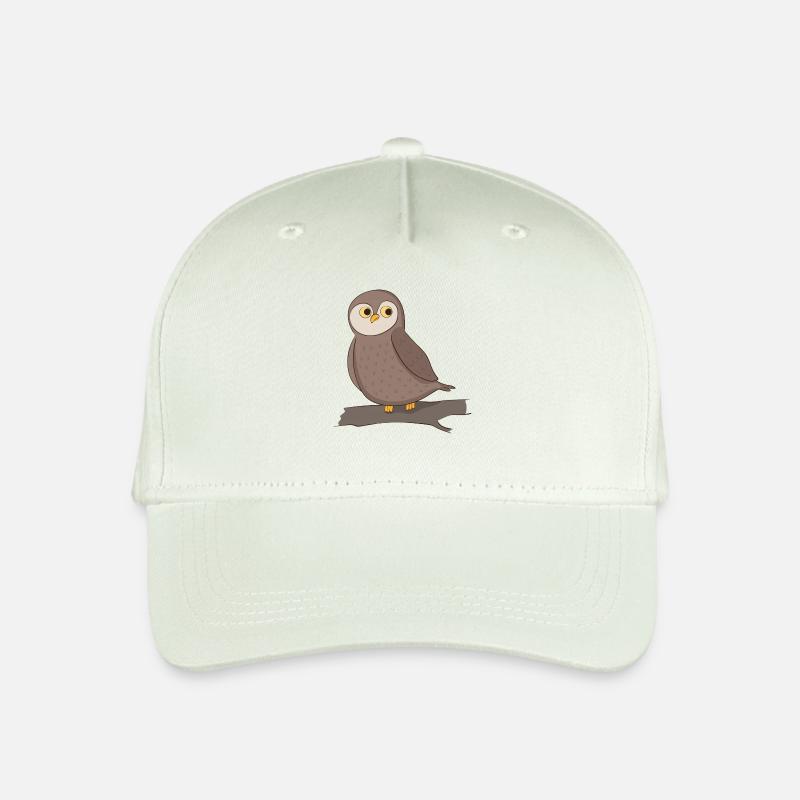 Eule - Kinder Bio Basecap - Helles Mintgrün