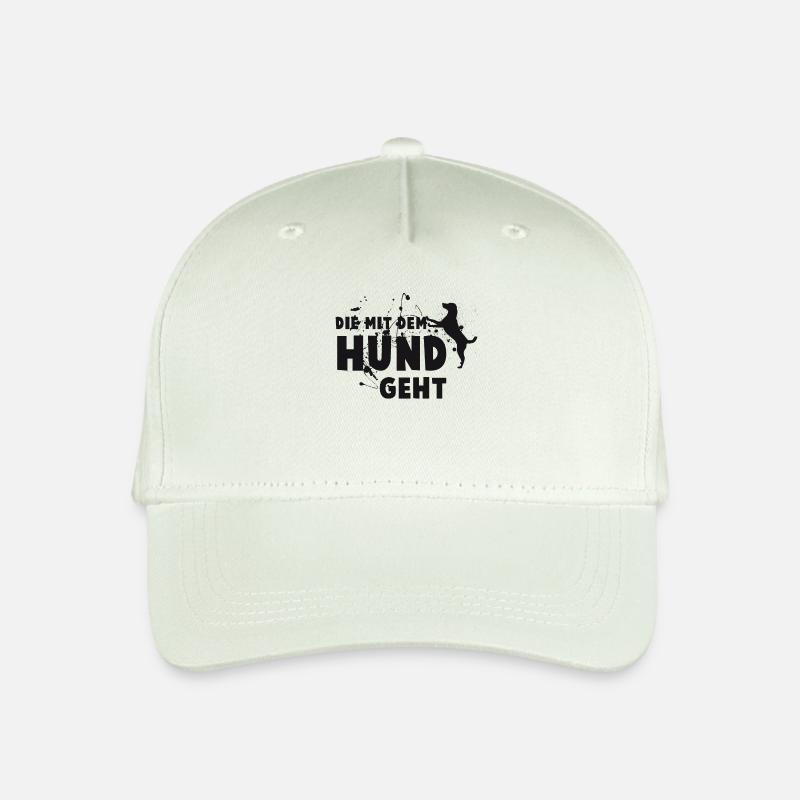 Die mit dem Hund geht - Statement - Kinder Bio Basecap - Helles Mintgrün
