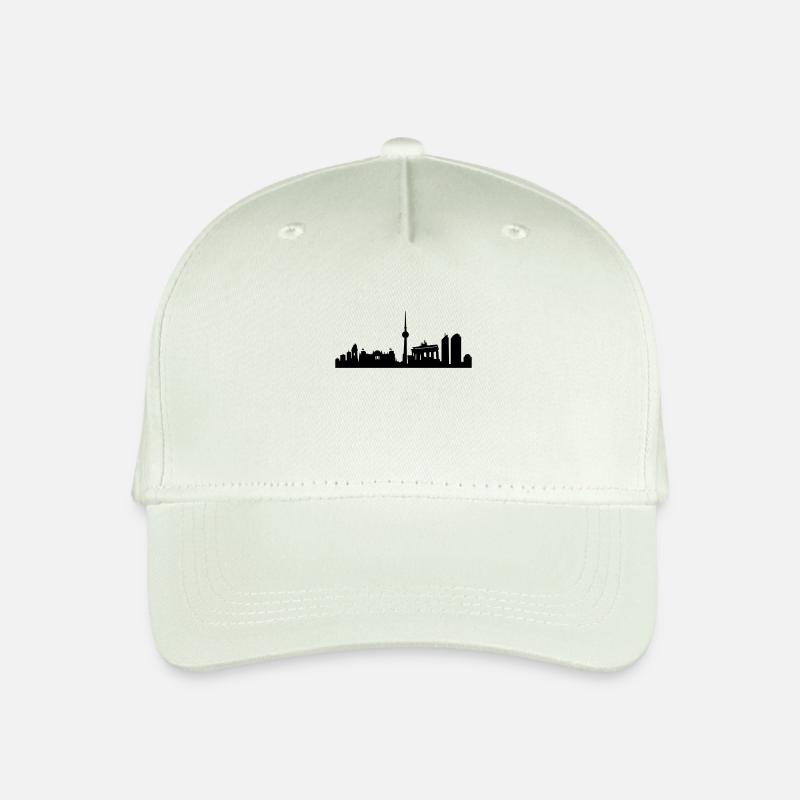 Berlin Skyline - Kinder Bio Basecap - Helles Mintgrün