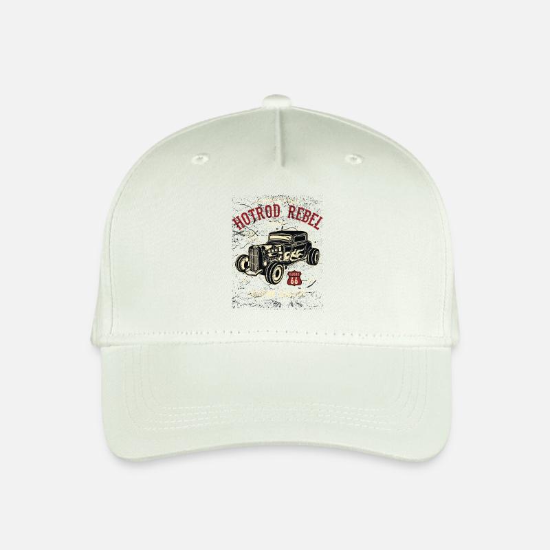 Hot Rod Rebel II - Kinder Bio Basecap - Helles Mintgrün