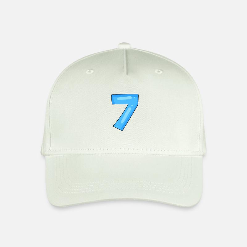 Nummer 7 - Kinder Bio Basecap - Helles Mintgrün