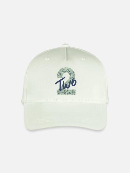 Zahl / Zwei / 2 / Geburtstag / Zweiter / Nummer - Kinder Bio Basecap - Helles Mintgrün
