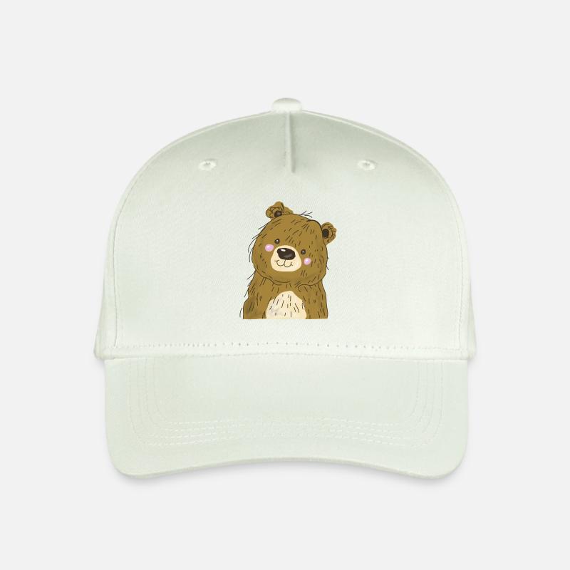 Bear cub - Organic Kids’ Baseball Cap - light mint green