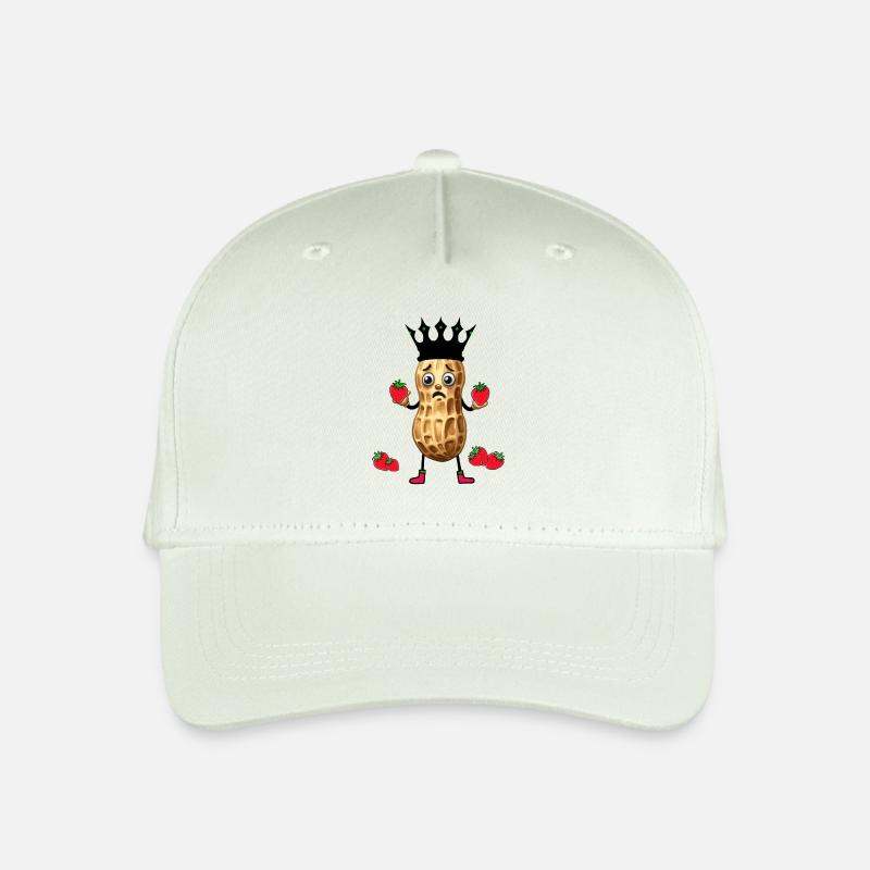 Erdbeeren süße Früchte Erdnuss Erdbeer Obst - Kinder Bio Basecap - Helles Mintgrün