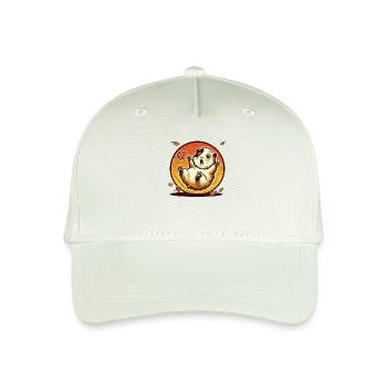 Hamster mit Herbst-Blättern - Kinder Bio Basecap - Helles Mintgrün - Vorne