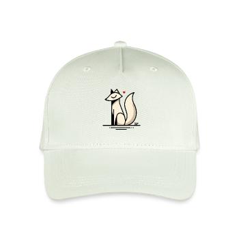 Fuchs Liebe mit Herz - Kinder Bio Basecap - Helles Mintgrün - Vorne