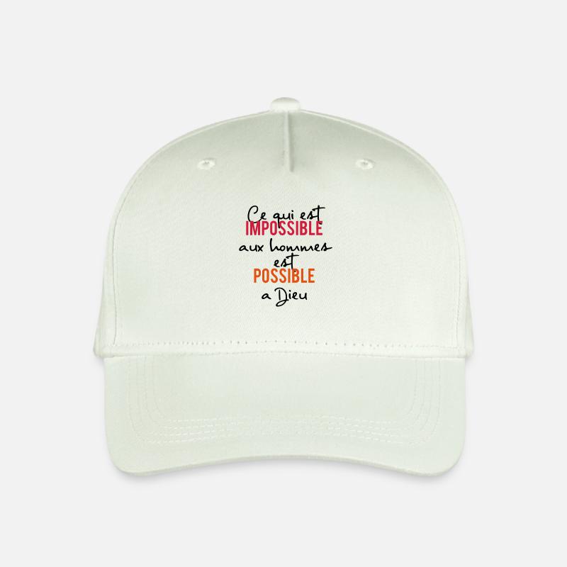Alles ist möglich für Gott - Kinder Bio Basecap - Helles Mintgrün