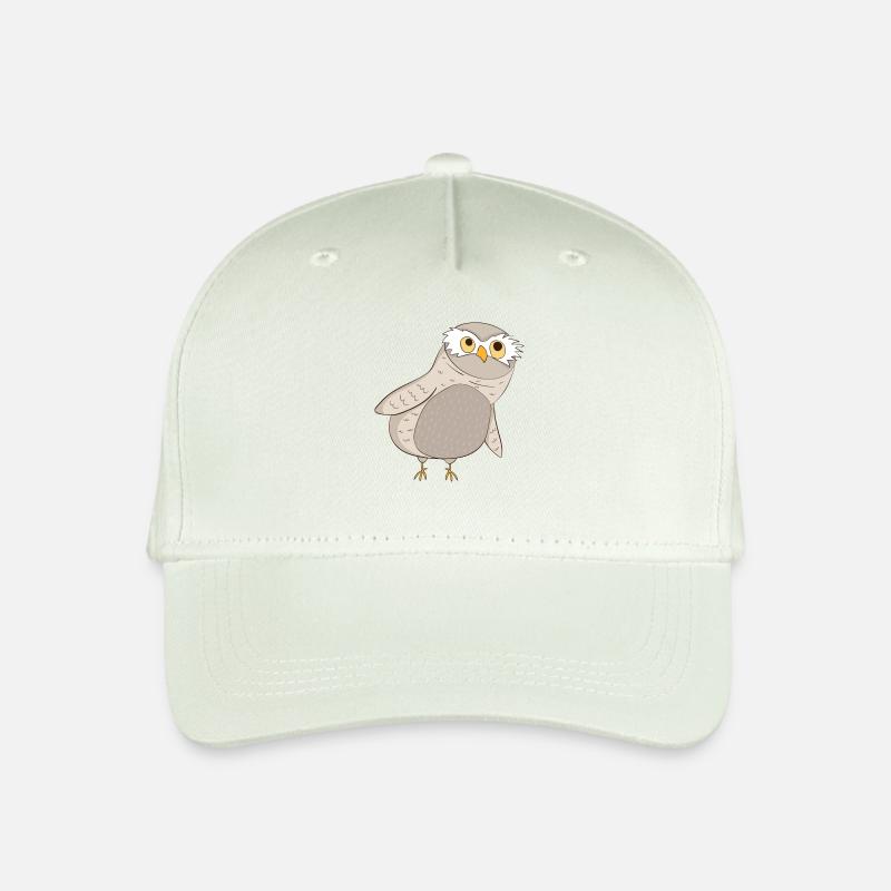 Kauz Eule - Kinder Bio Basecap - Helles Mintgrün