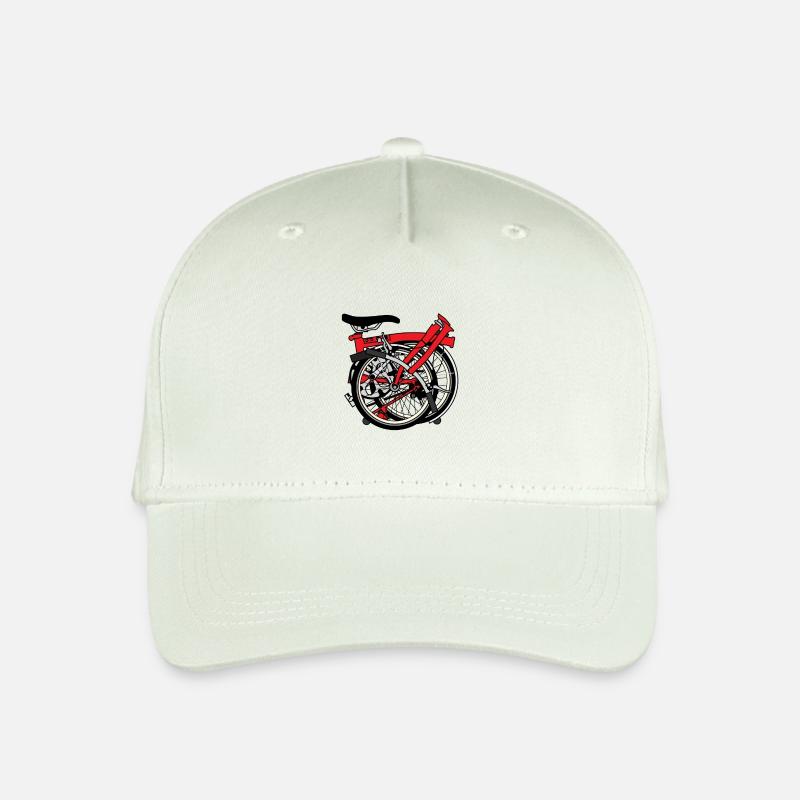 Brompton Bicycle ready to be transported. - Organic Kids’ Baseball Cap - light mint green