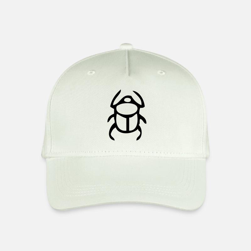 scarab beetle icon - Organic Kids’ Baseball Cap - light mint green