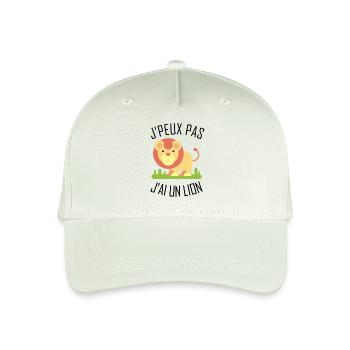J'peux pas j'ai un Lion - Casquette de baseball bio Enfant - vert menthe clair - Devant