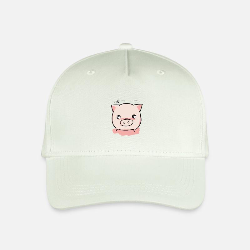 Schwein Ferkel - Kinder Bio Basecap - Helles Mintgrün