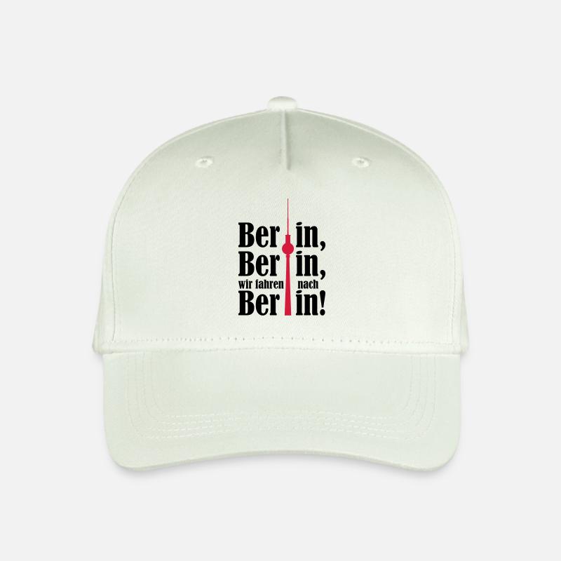 Berlin Berlin wir fahren nach Berlin 2c - Kinder Bio Basecap - Helles Mintgrün