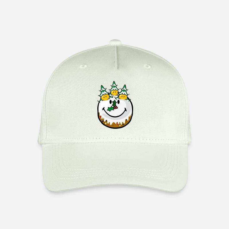 Smiley Christmas Cake - Kinder Bio Basecap - Helles Mintgrün