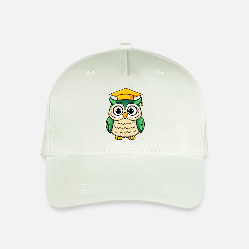 Wise Owl obtient son diplôme en vert vif - Casquette de baseball bio Enfant - vert menthe clair