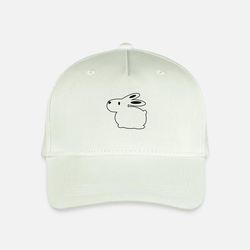 Bunny/rabbit - Organic Kids’ Baseball Cap - light mint green