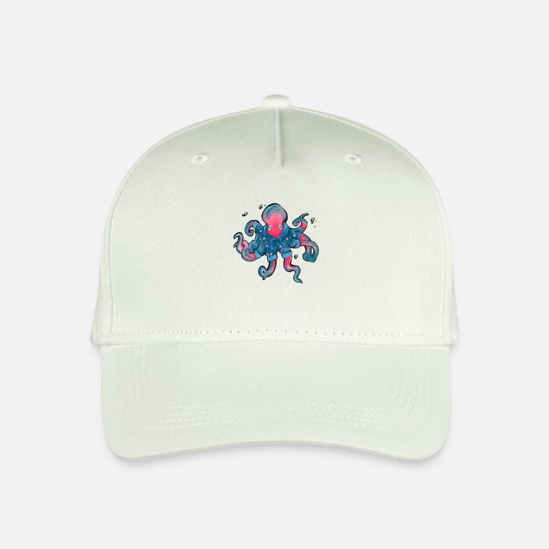 Weihnachtskrake - Kinder Bio Basecap - Helles Mintgrün