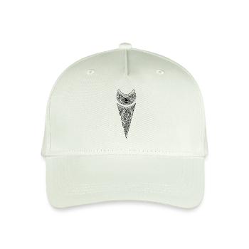 Right in the eye (Black) - Organic Kids’ Baseball Cap - light mint green - Front