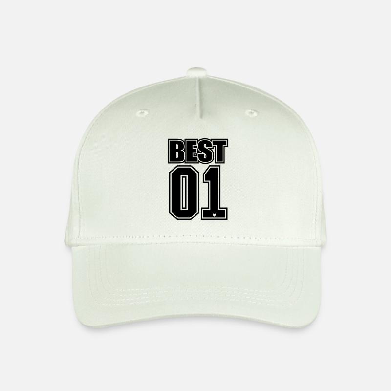 Bedste venner Forever / Friends Gift 1 - Økologisk basecap til børn - lys mintgrøn
